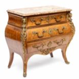 Notenhouten commode in Louis XV-stijl, 19e eeuw,