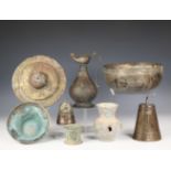 Near Eastern, a collection of eight bronze objects, Khorasan, 11th century and later;