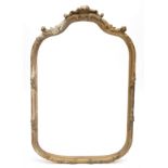 Houten spiegellijst in rococo-stijl, 19e eeuw,