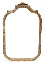 Houten spiegellijst in rococo-stijl, 19e eeuw,