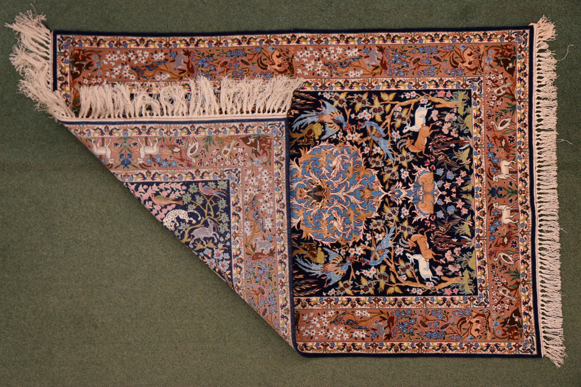 Perzië, Isfahan kleed, wol en zijde, circa 1980 - Image 2 of 2