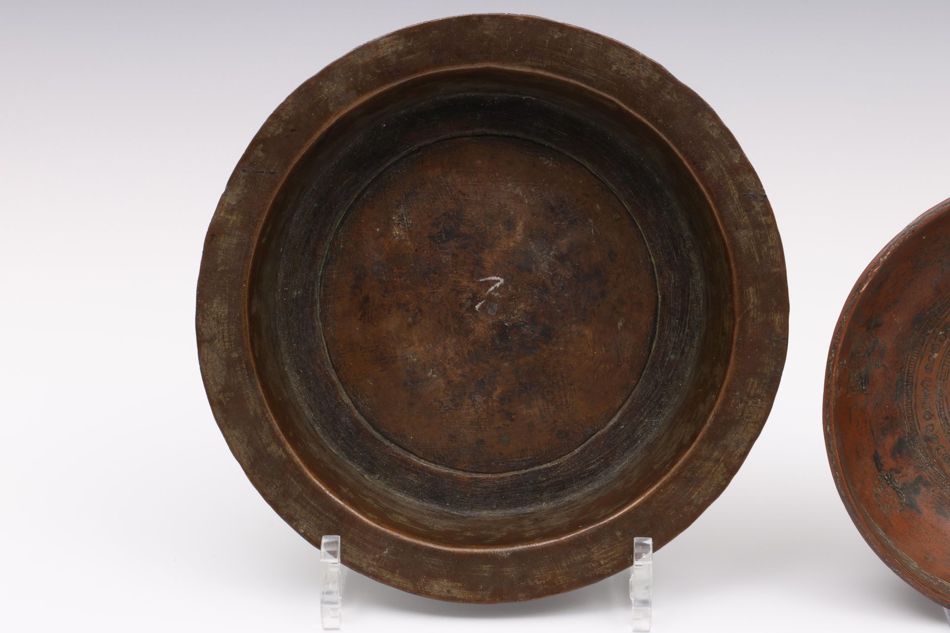 Six Persian and Ottoman bronze bowls, 11th - 17th century; - Image 2 of 5