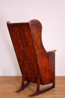 Welsh grenenhouten 'Lambing chair', 18e eeuw, - Image 2 of 3