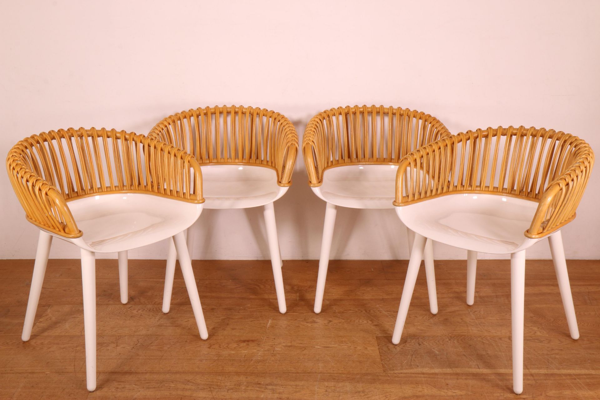 Marcel Wanders voor Magis, Italië, set van vier 'Cyborg Club' stoelen, ontwerp 2012.
