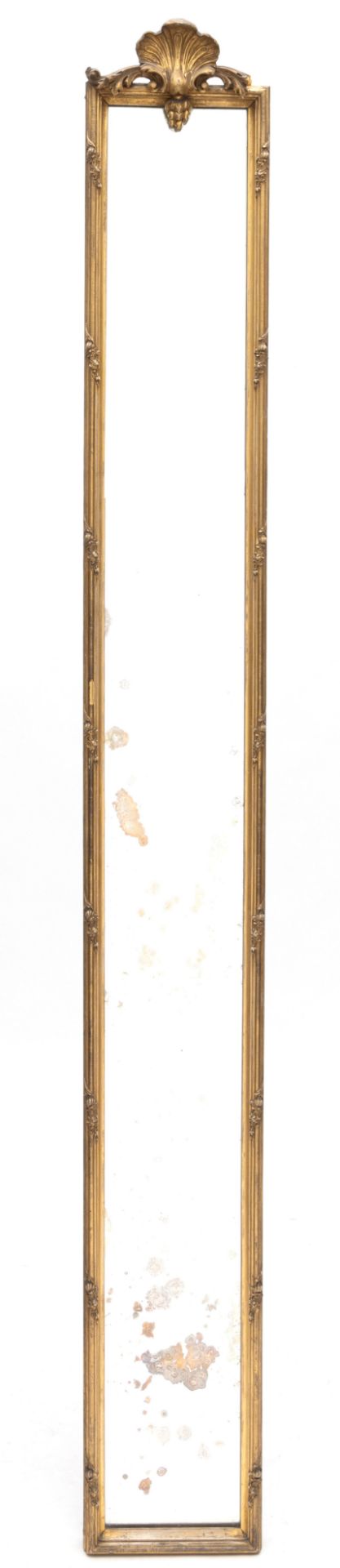Damspiegel in vergulde lijst in Louis XV stijl, 19e eeuw,