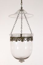 Wit glazen eierlamp, ca. 1900