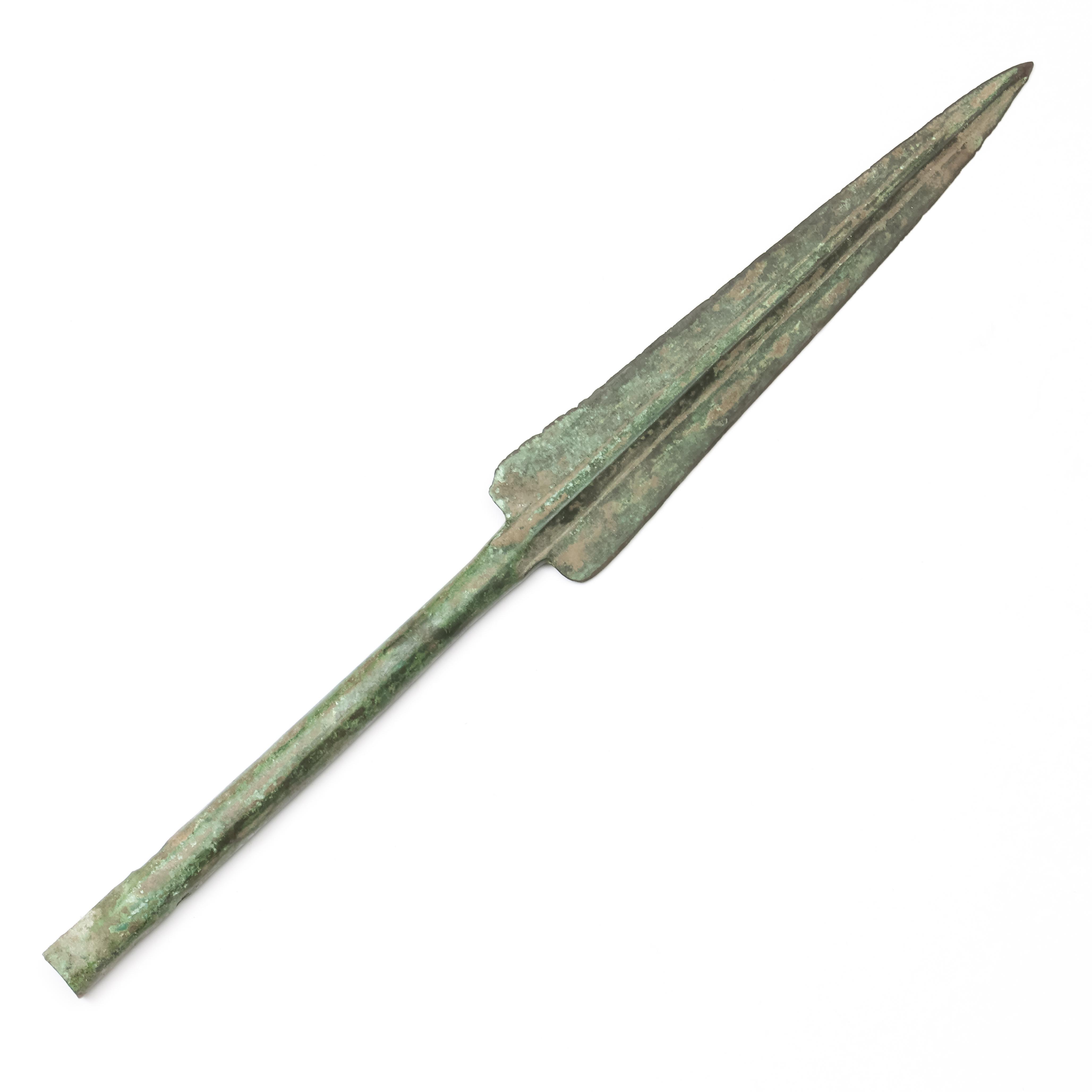 Luristan, a bronze long spear head, ca. 600 BC;