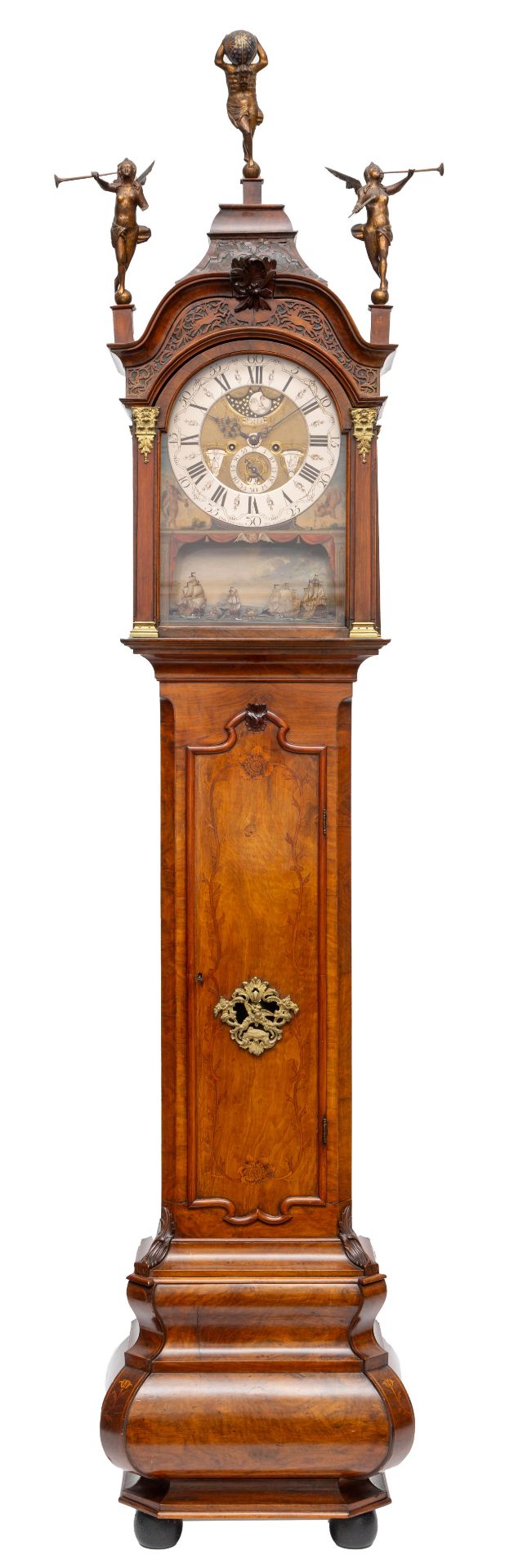 Staand Horloge, 'Walvisvaarder', Dirk Tyhuysen Oos-Zaandam, circa 1770.