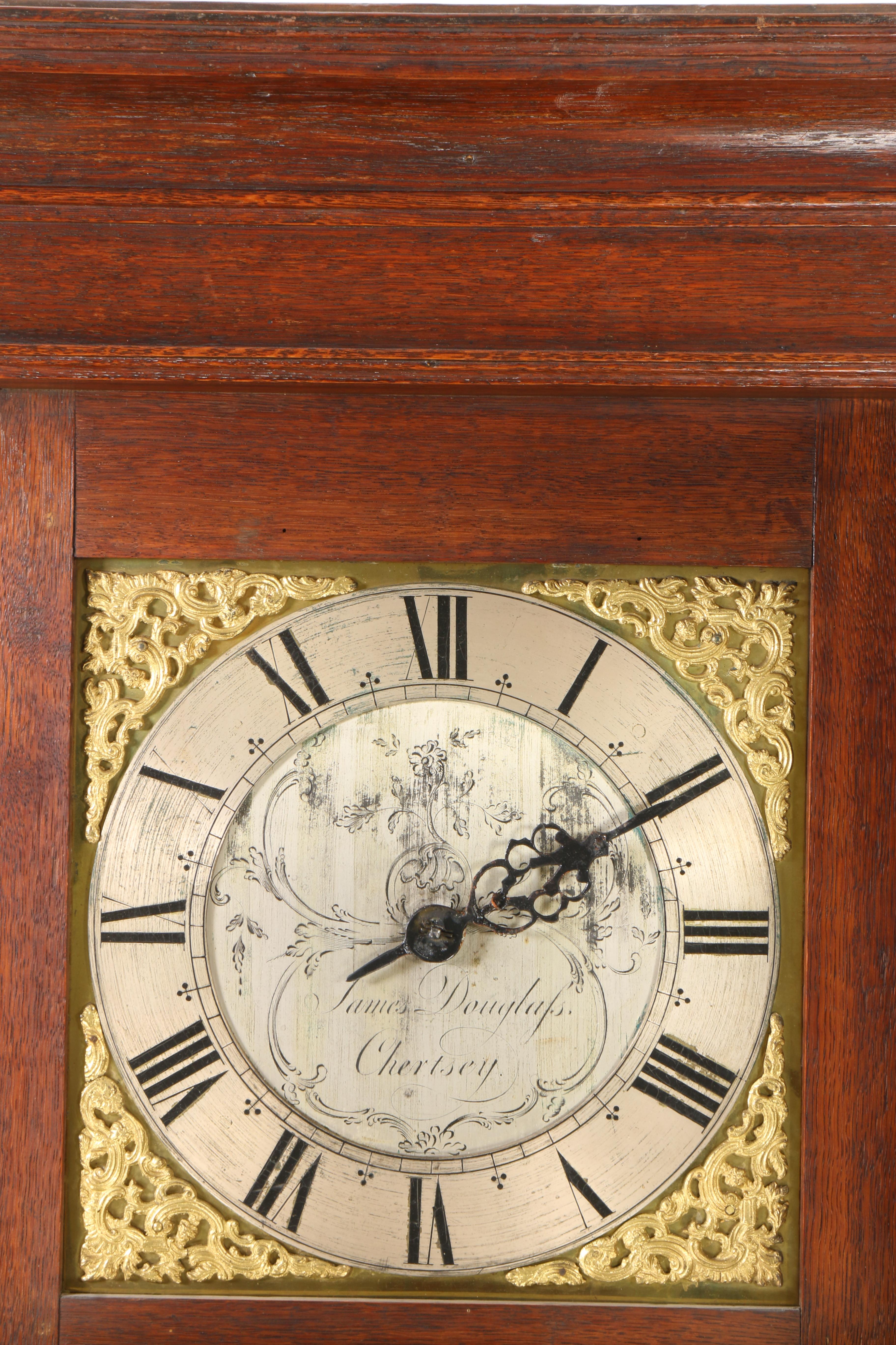 Engeland, staande klok, James Douglass, Chertsey. 18e eeuw. - Image 2 of 2