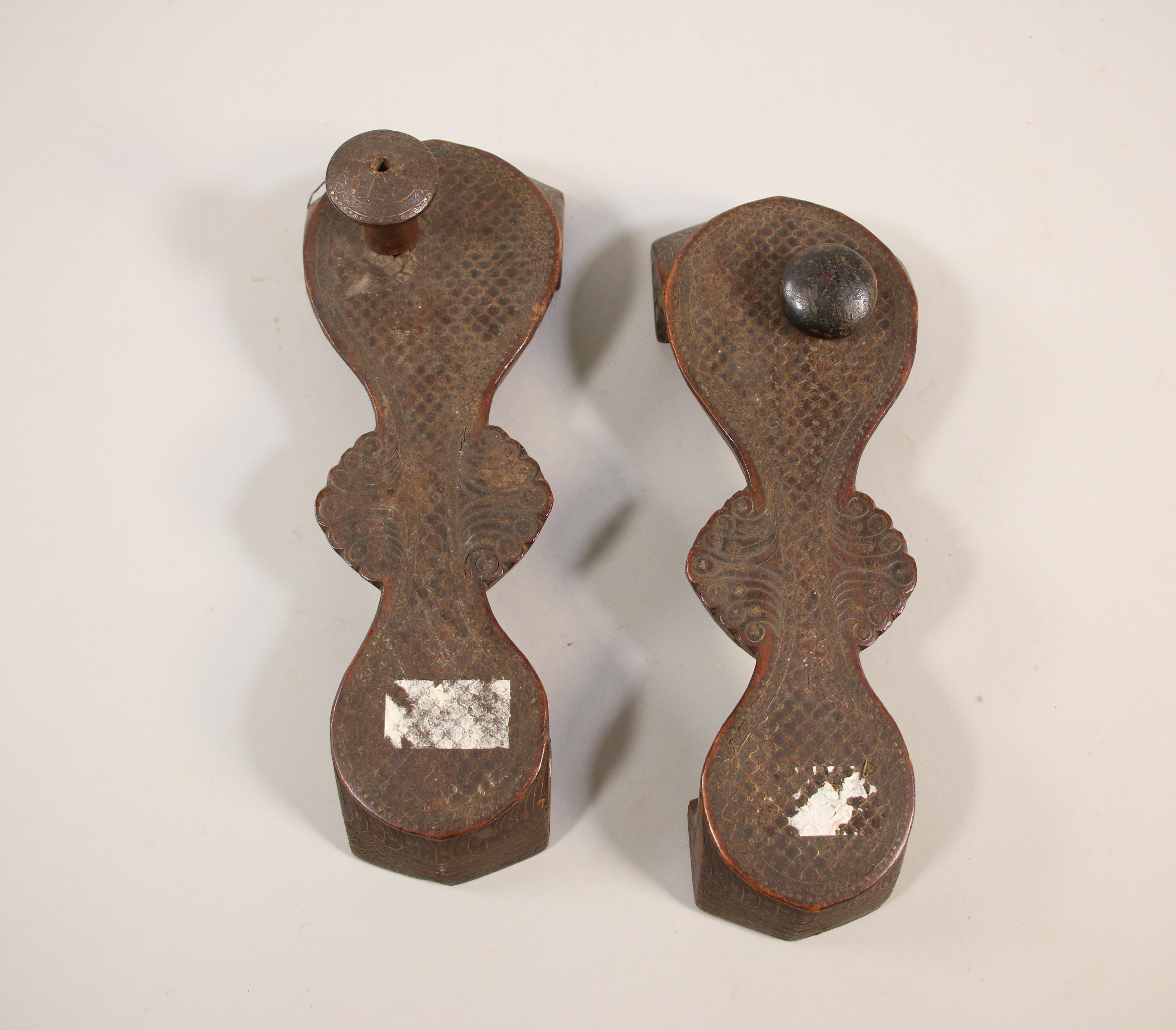 India, a pair of sandle wood sandels, ca. 1900 - Image 3 of 3