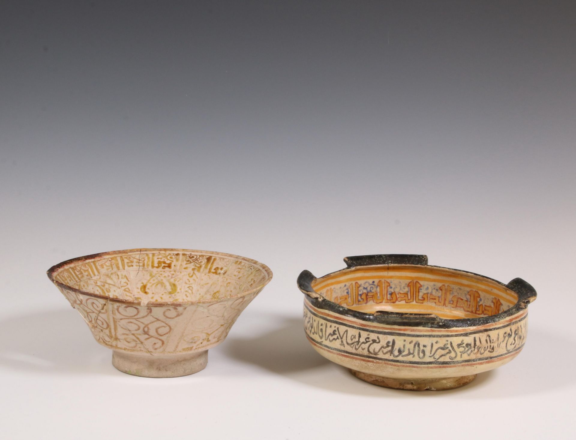 Persia, a minai pottery bowl, possibly 12th-13th century - Image 3 of 3