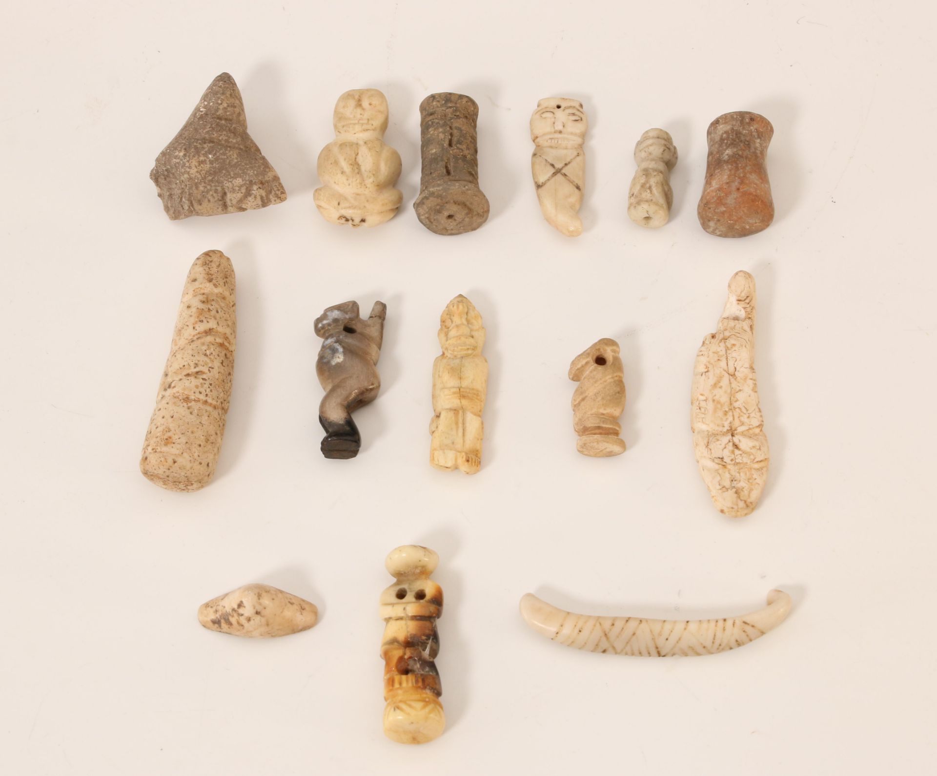 A collection of stone and bone objects, some Taino from ca. 1000-1500 AD; - Image 2 of 2