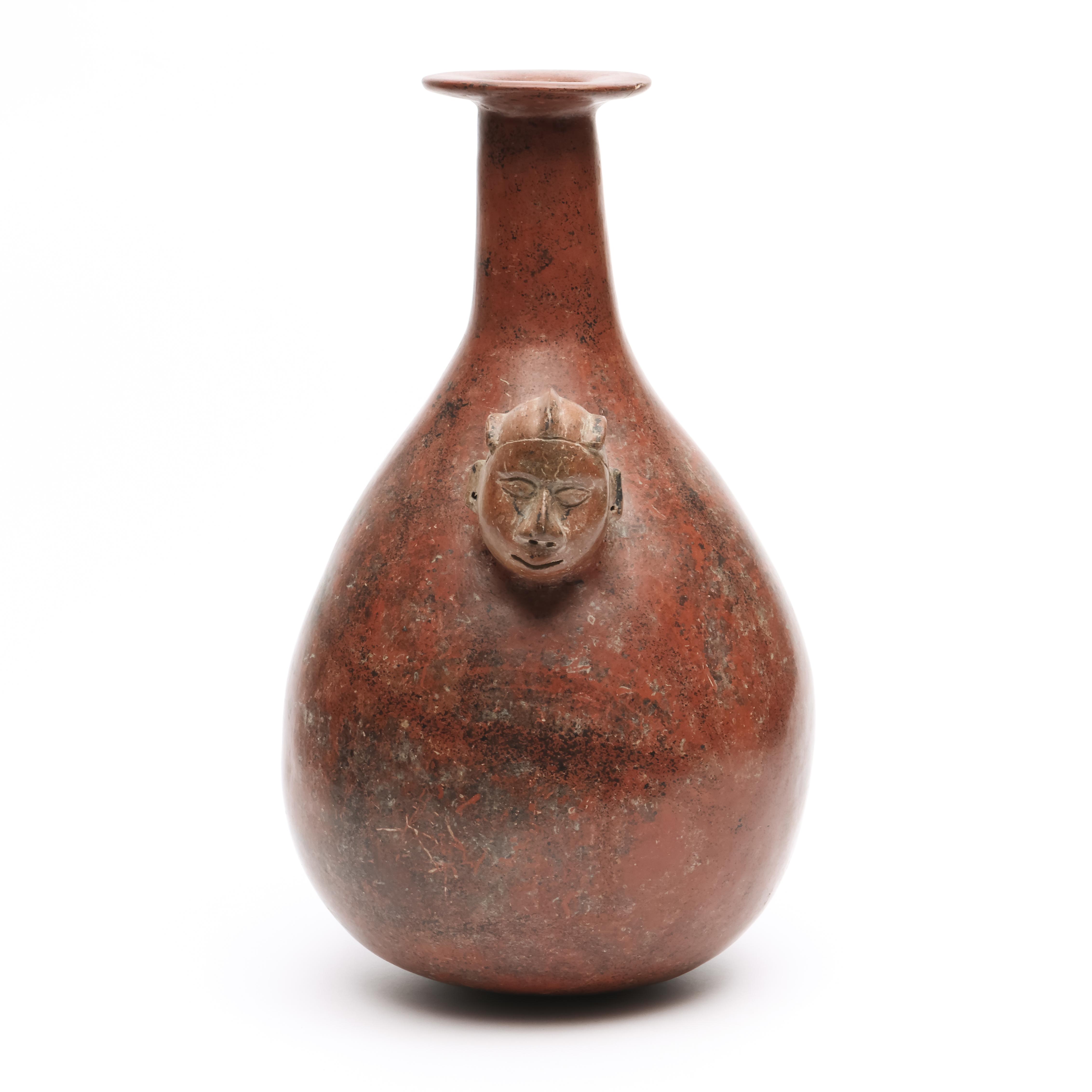 Mexico, Colima, a terracotta vessel, 300 BC- 300 AD,