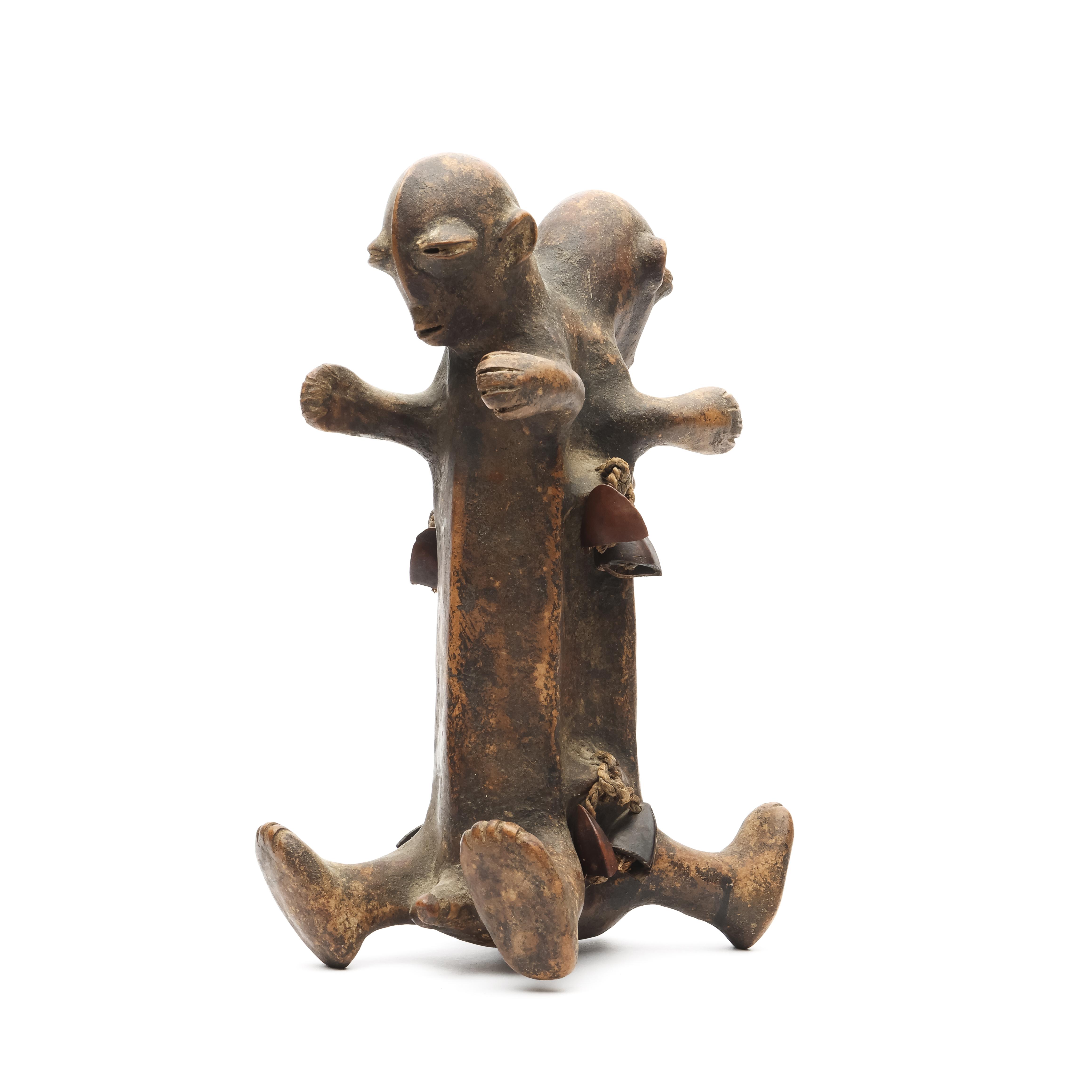 D.R. Congo, Pere, a ceramic double figure. - Image 4 of 6