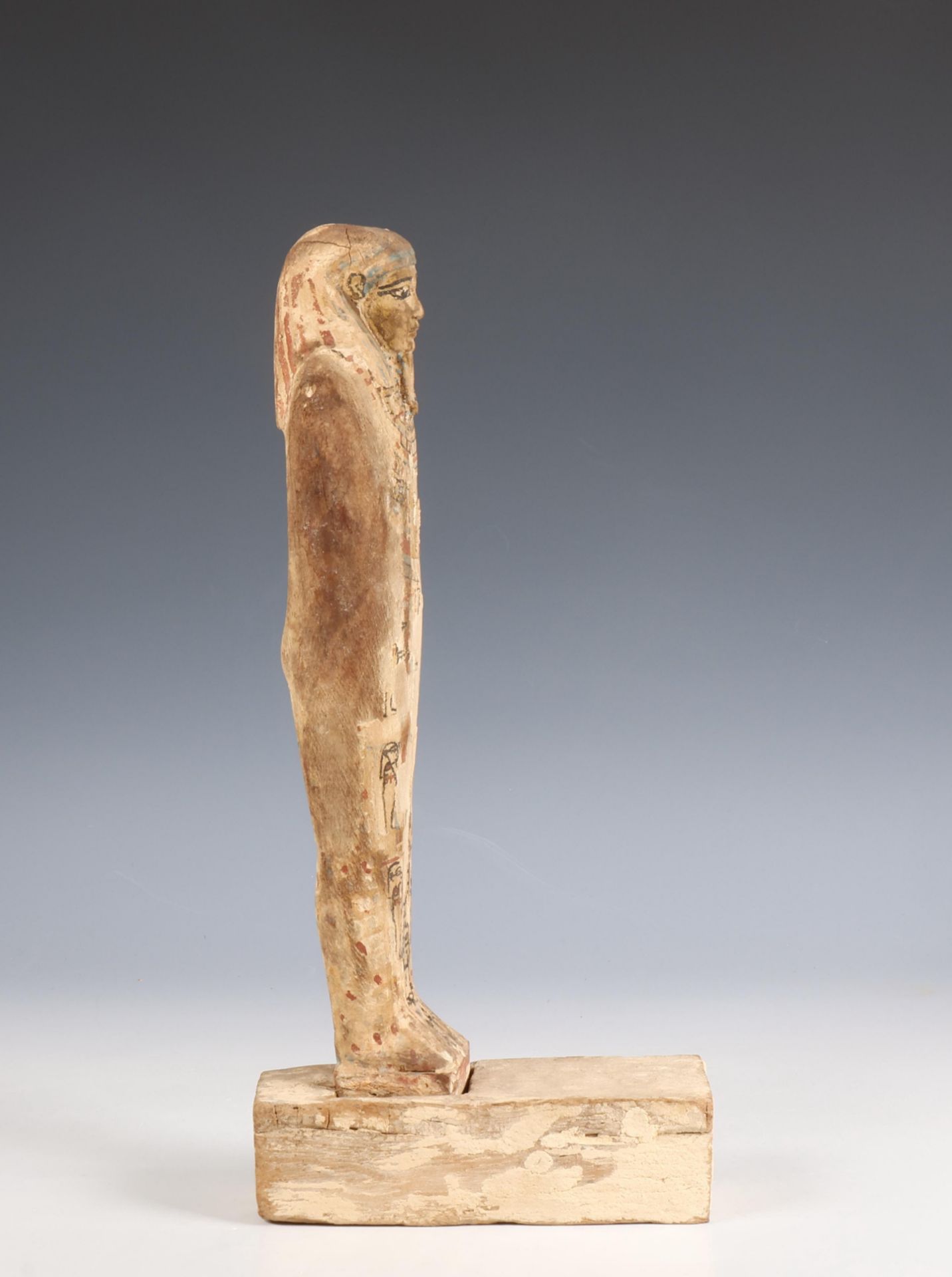 Egypt, a wooden Ptah-Sokar-Osiris, Ptolomeic Period; - Bild 2 aus 5