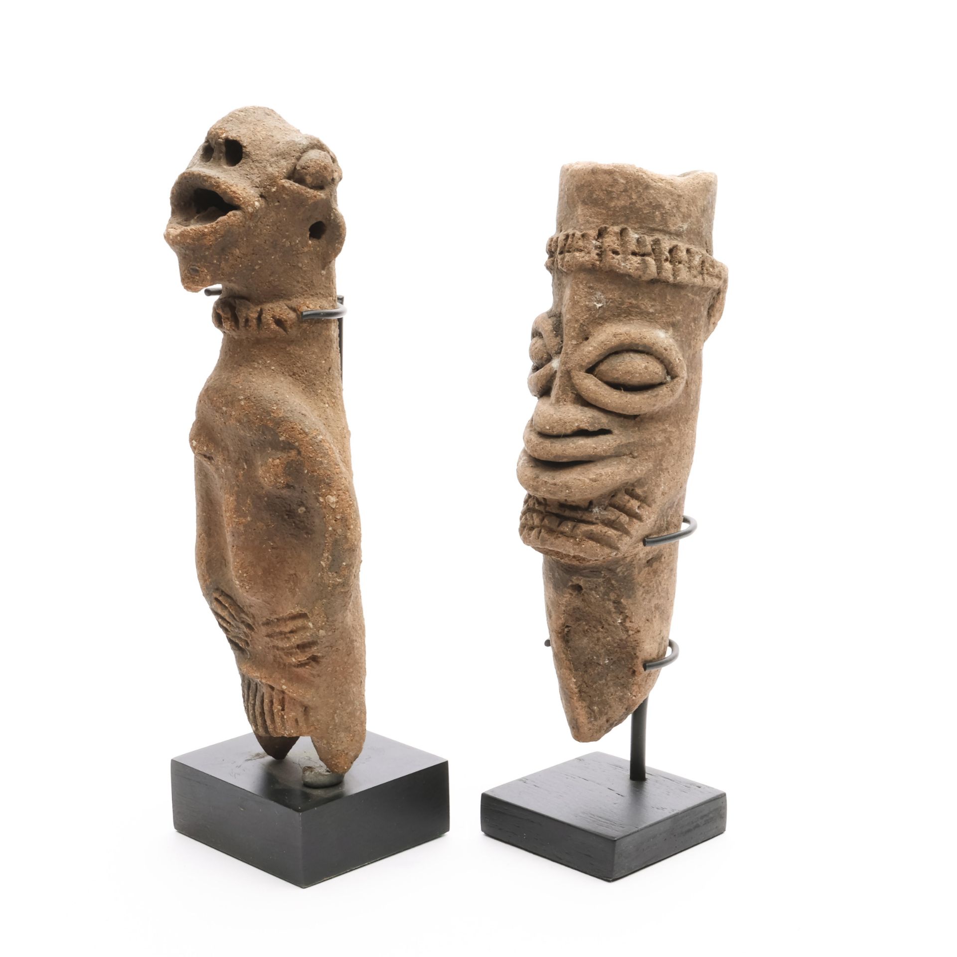 Ghana, Koma Bulsa, two terracotta figures, - Image 2 of 4