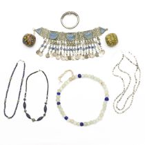 A lot of Tribal jewelry;