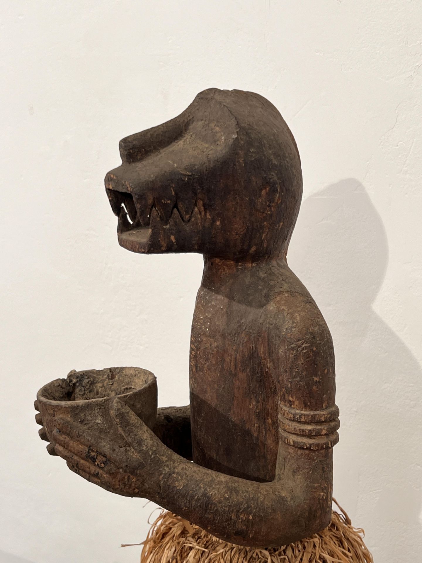 Ivory Coast, Baule, a standing monkey ritual figure, mbra, ca. mid 20th century; - Image 4 of 7