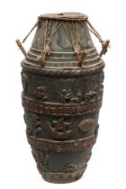 Ghana, Akan, wooden drum,