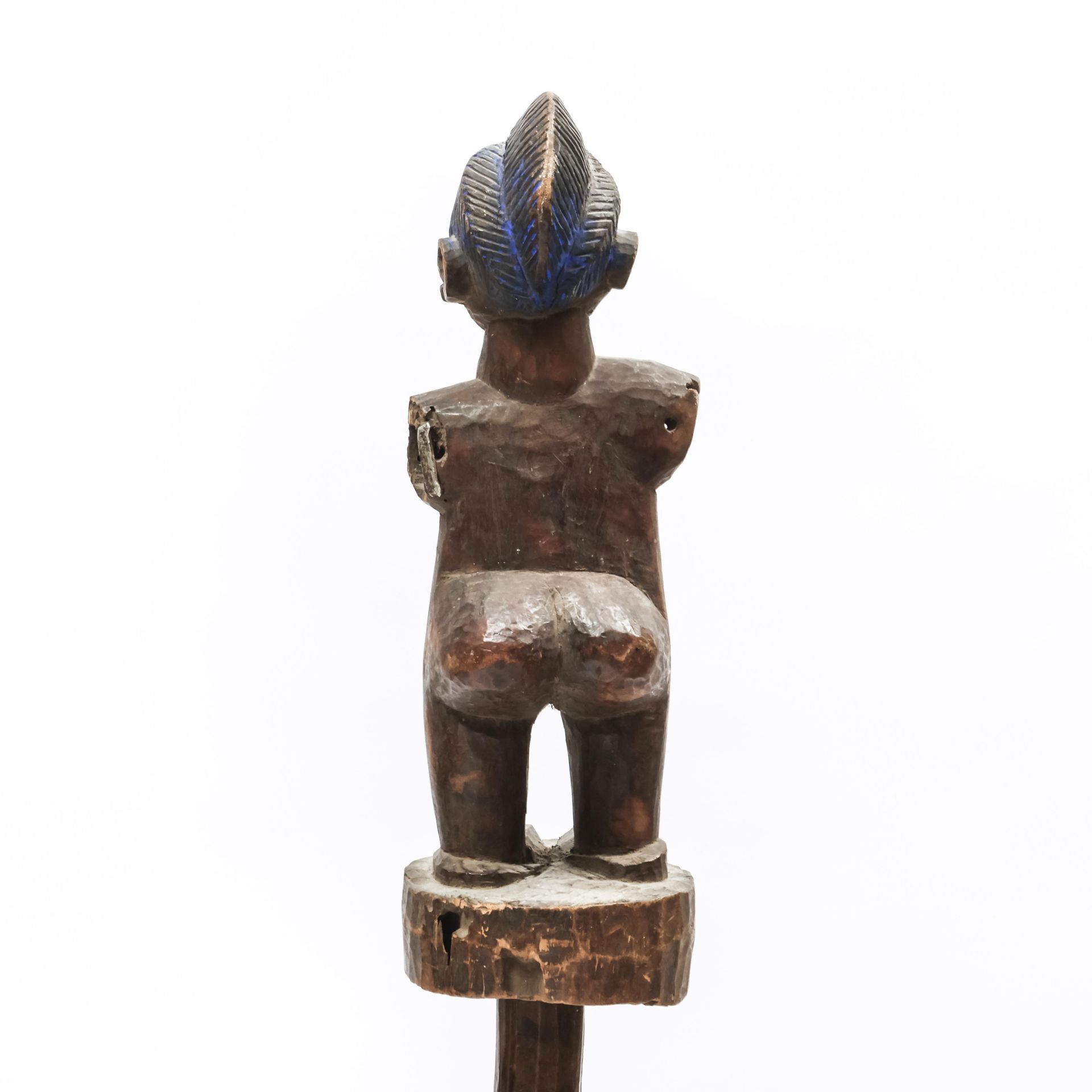 Yoruba, a marionet figure, a three headed Gelede mask and a small Ifa oracle bowl - Bild 12 aus 12