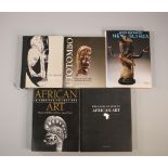 Five books concerning African art.