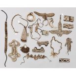 P.N. Guinea, an assorted collection of ornaments, mainly consisting of braided plant fibre material 