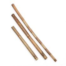 Three pieces of bamboo;