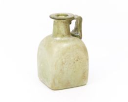 A Roman glass flask, ca. 3rd century