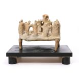 A Persian terracotta funeral votif platform, Kerman, 2nd Mill. BC,