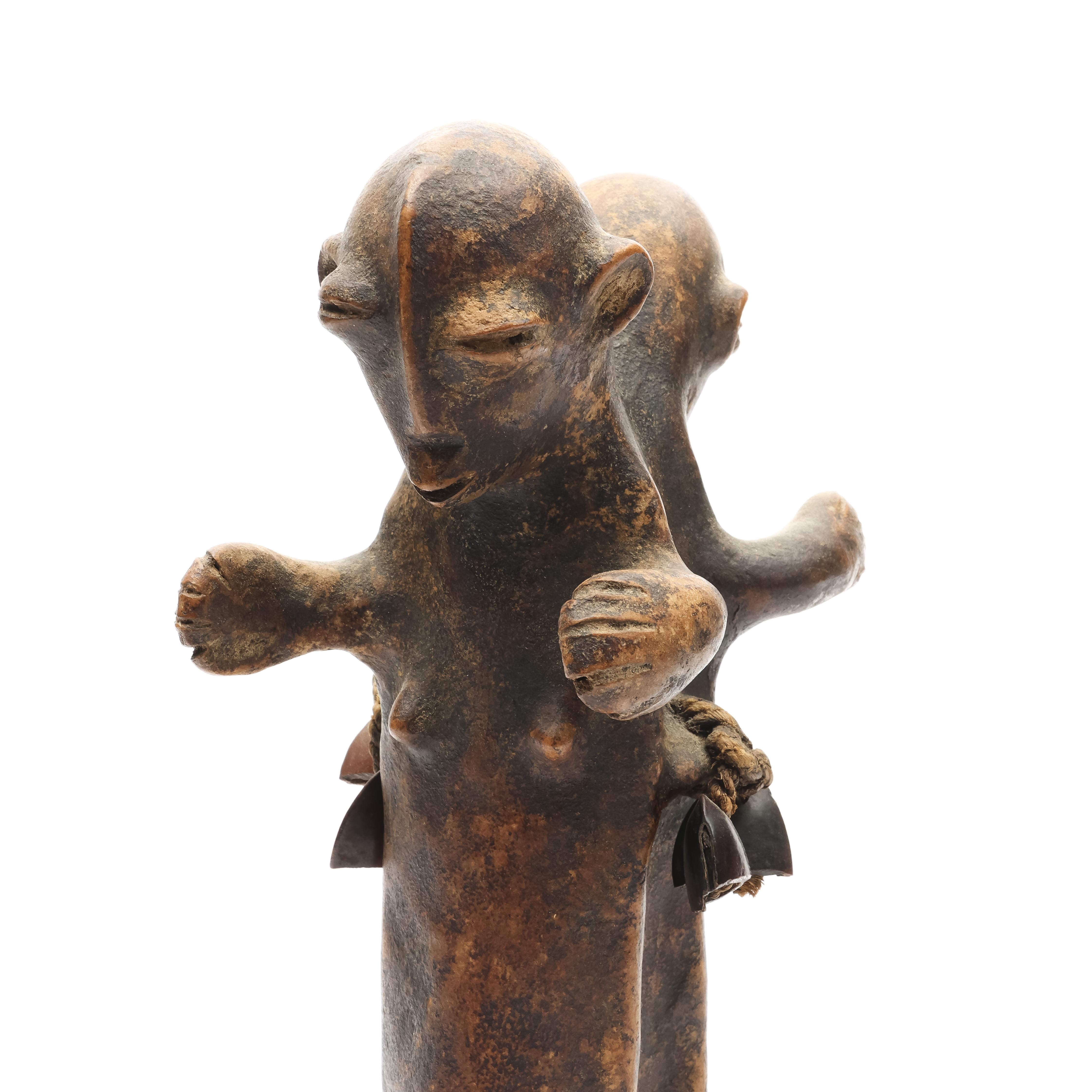 D.R. Congo, Pere, a ceramic double figure. - Image 5 of 6