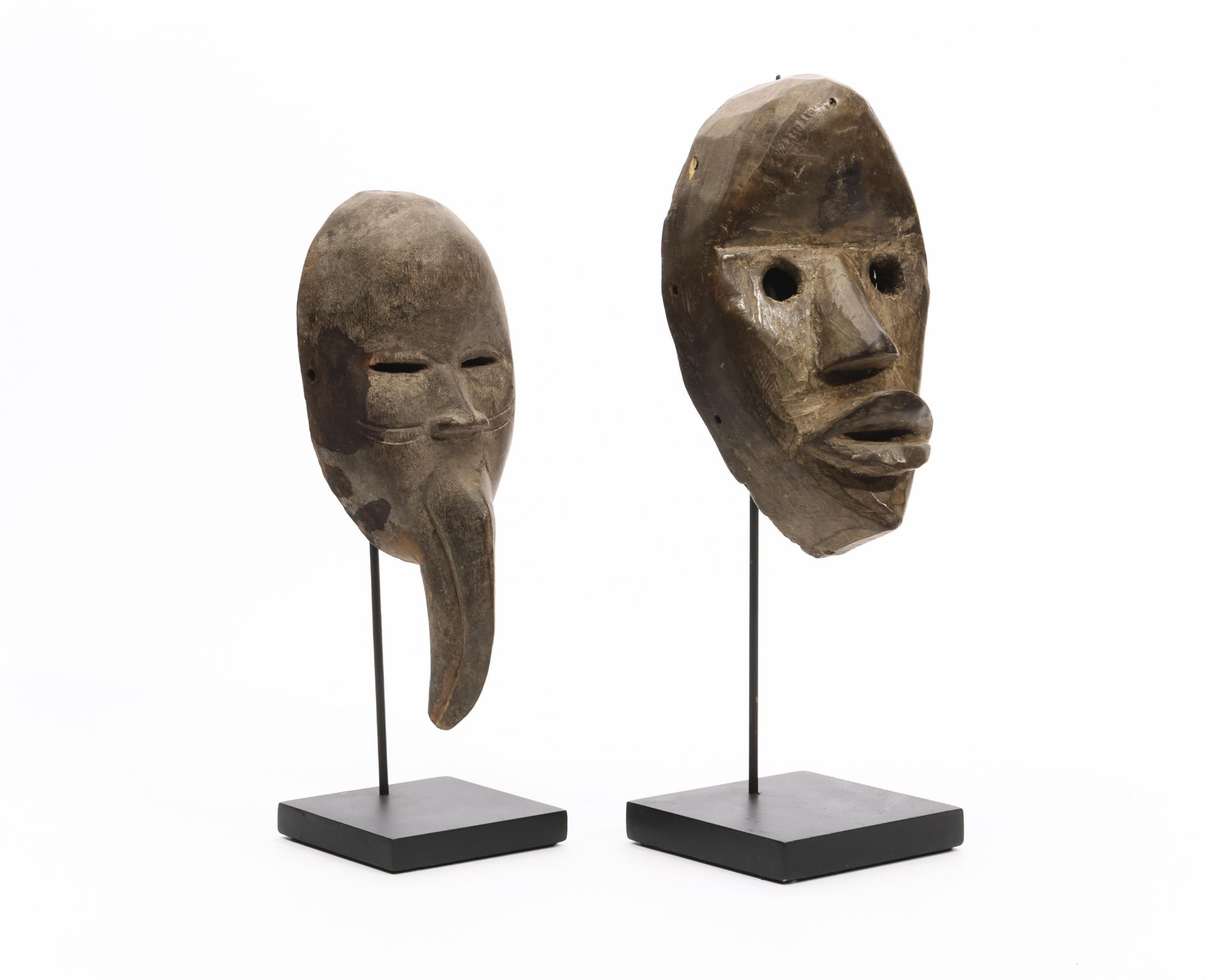 Ivory Coast, Dan, two passport masks