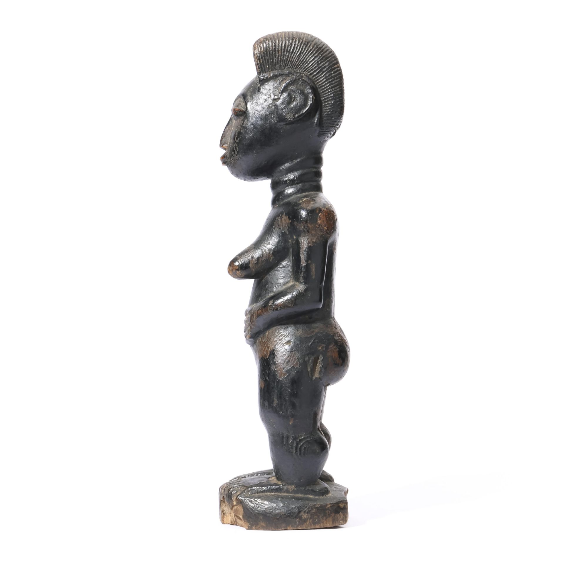 Ivory Coast, Baule, standing female figure, - Bild 2 aus 5