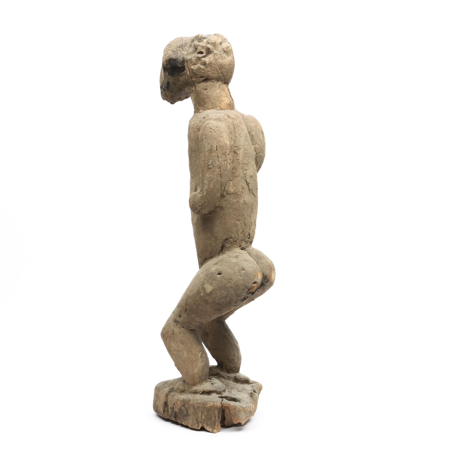 West Africa, zoomorphic-anthropomorphic standing ritual figure. - Image 2 of 2