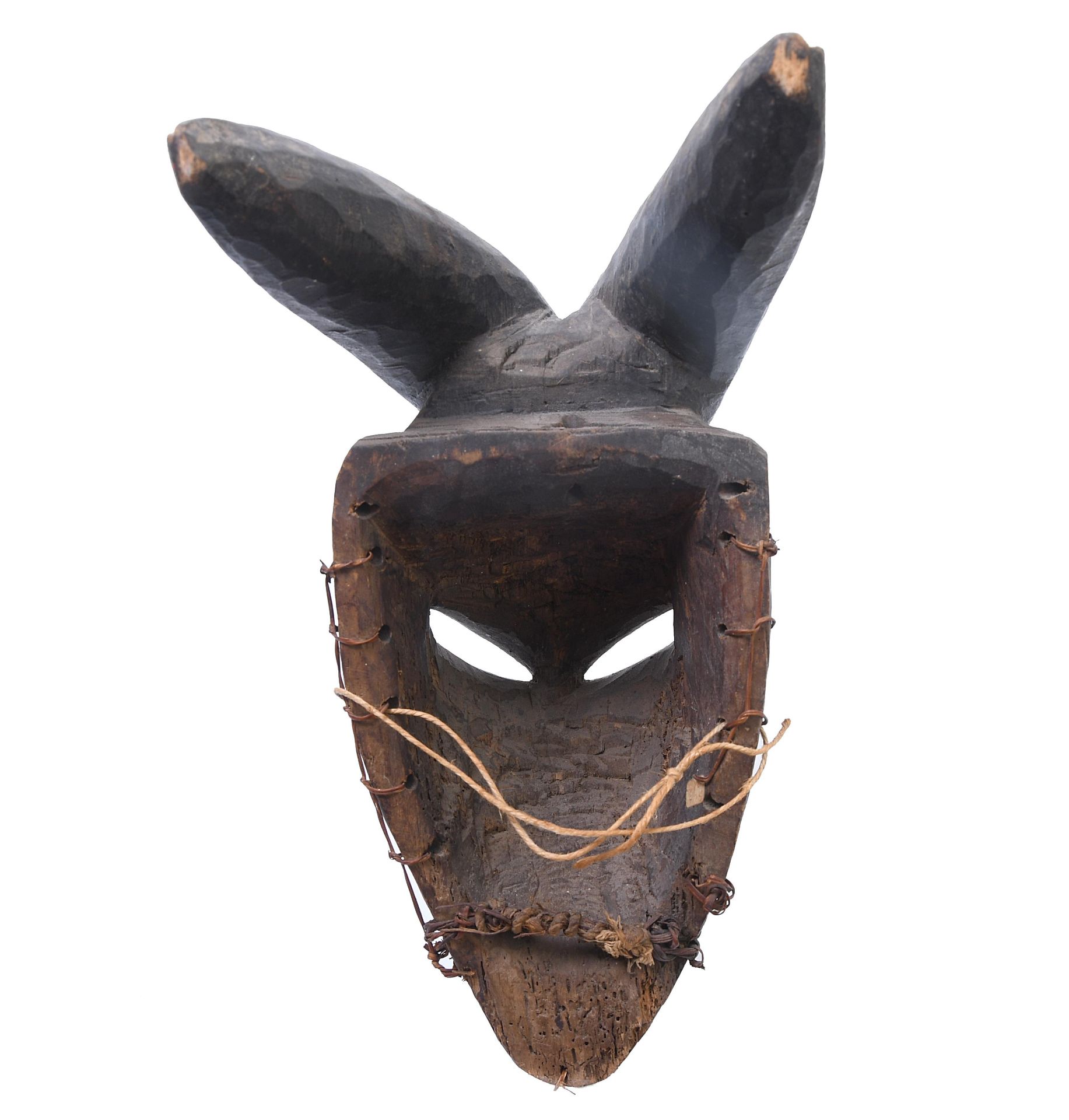 Nigeria, Ogoni, horned black animal mask, - Bild 4 aus 5