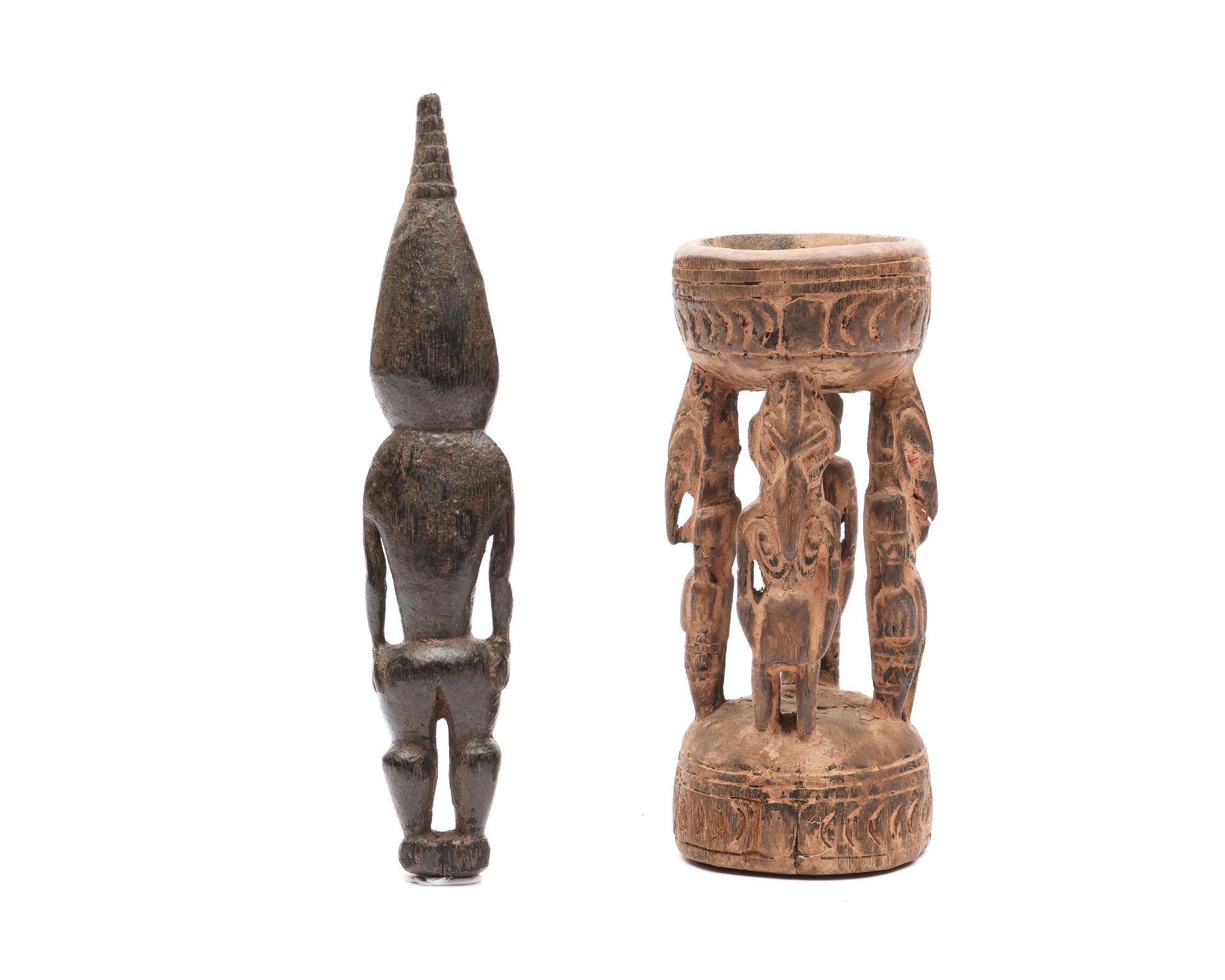 P.N. Guinea, Lower Sepik, two objects, - Bild 2 aus 3