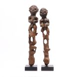 Benin, Fon, a pair of botchio figures,