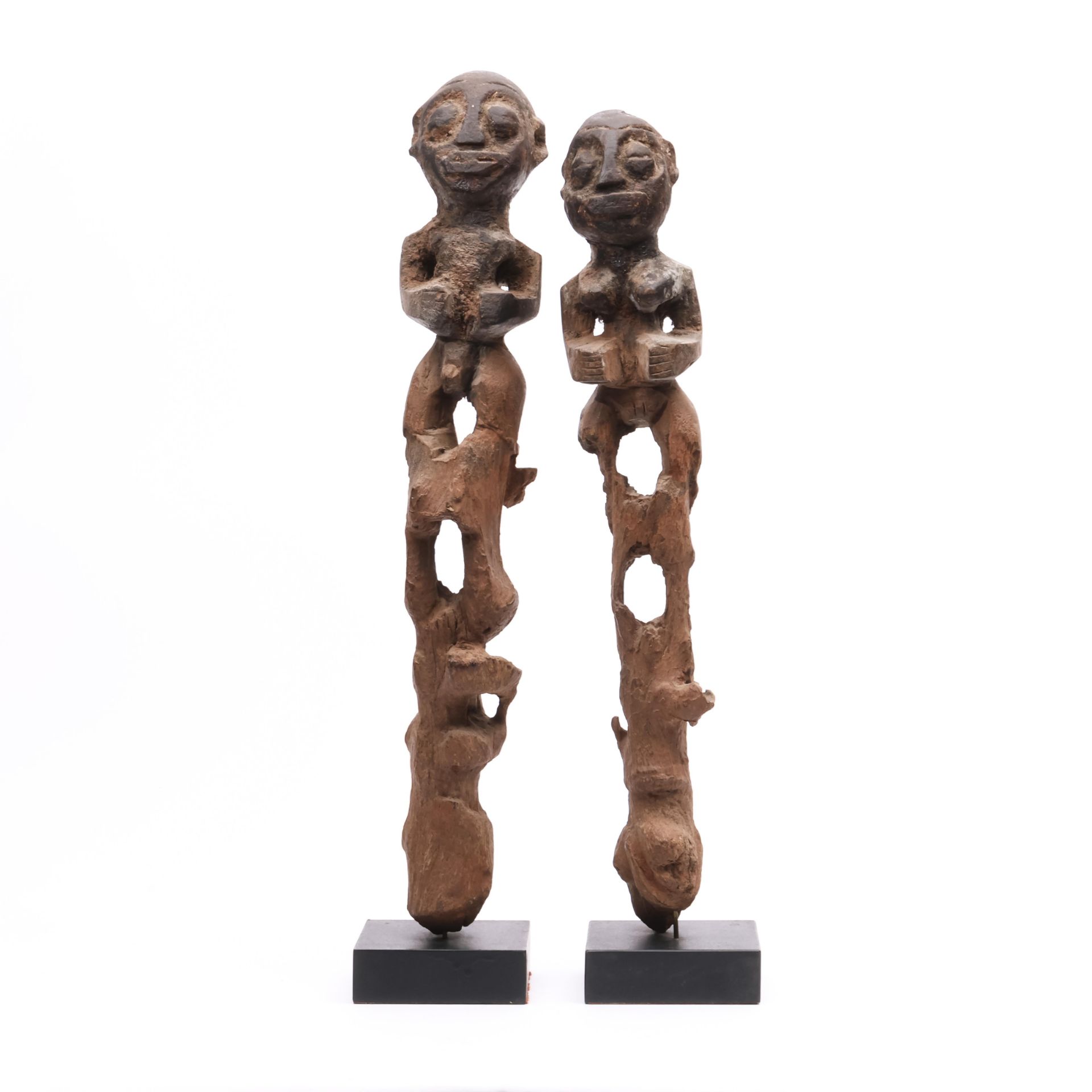 Benin, Fon, a pair of botchio figures,