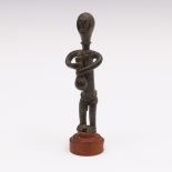 West Africa, a standing bronze male figure