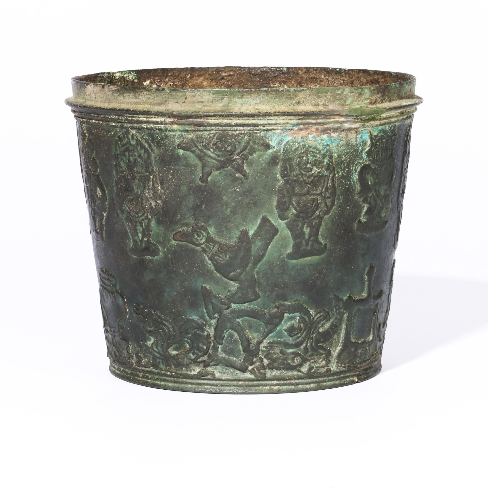 Java, a copper alloy zodiac pot, 14th C. - Image 3 of 6