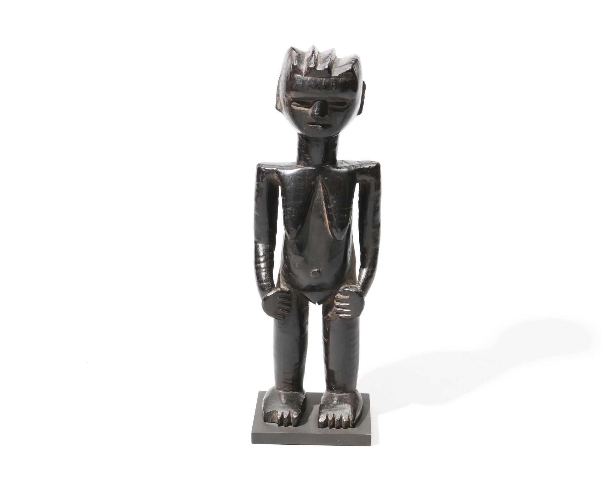 East-Africa, iron wood standing female figure, - Image 5 of 6