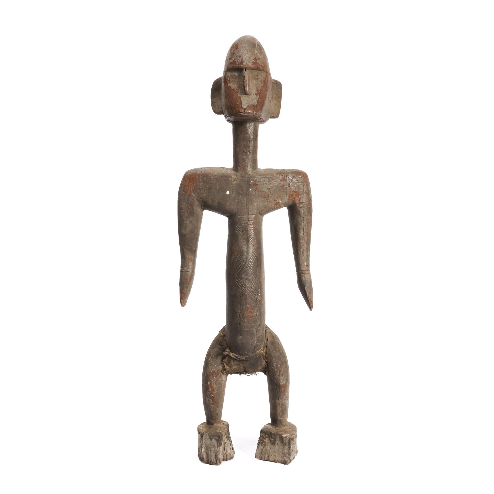 Mali, Bamana style, standing female figure. - Image 3 of 6