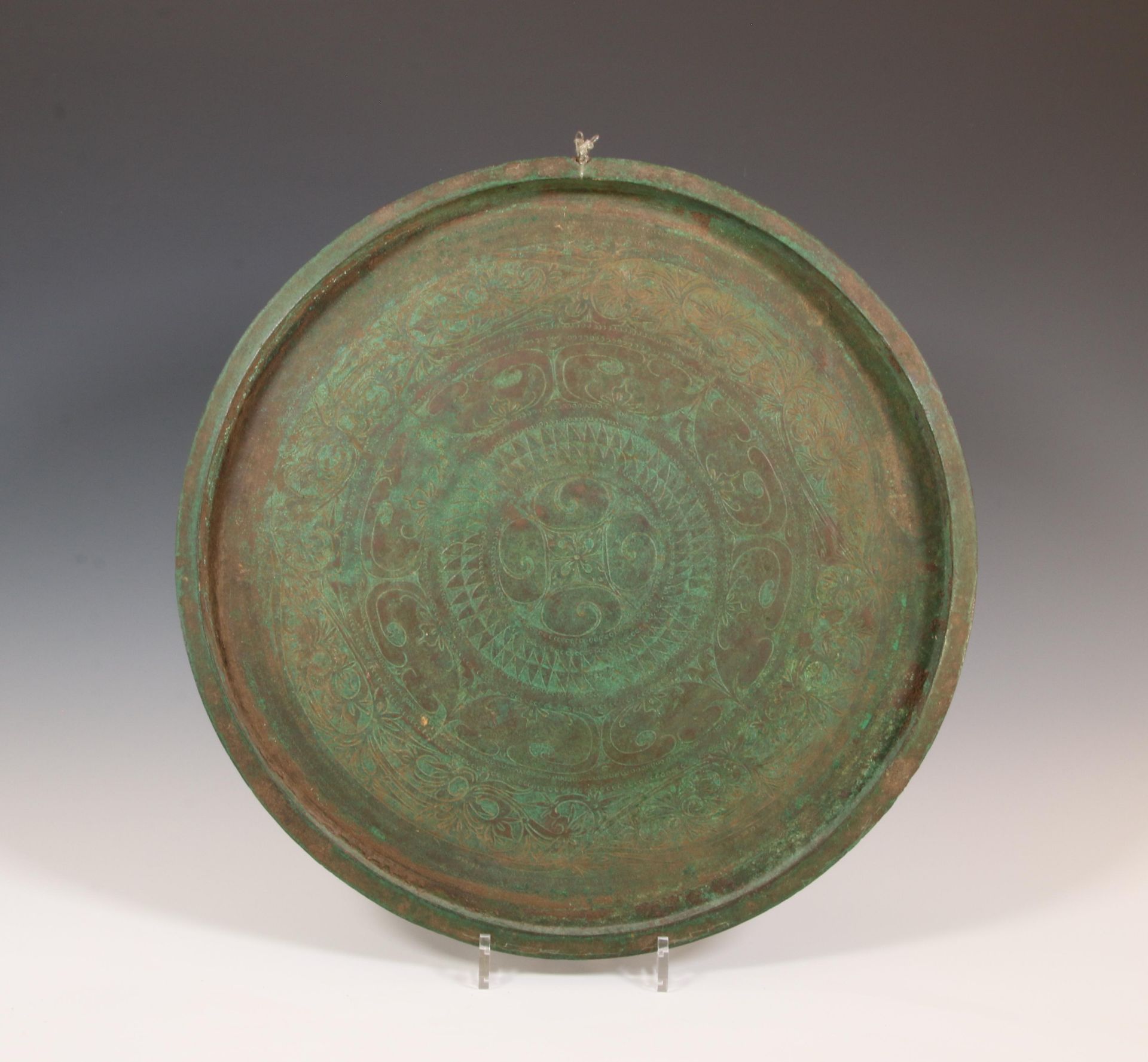 Java, a fine bronze dish, talam, 12th-14th century,