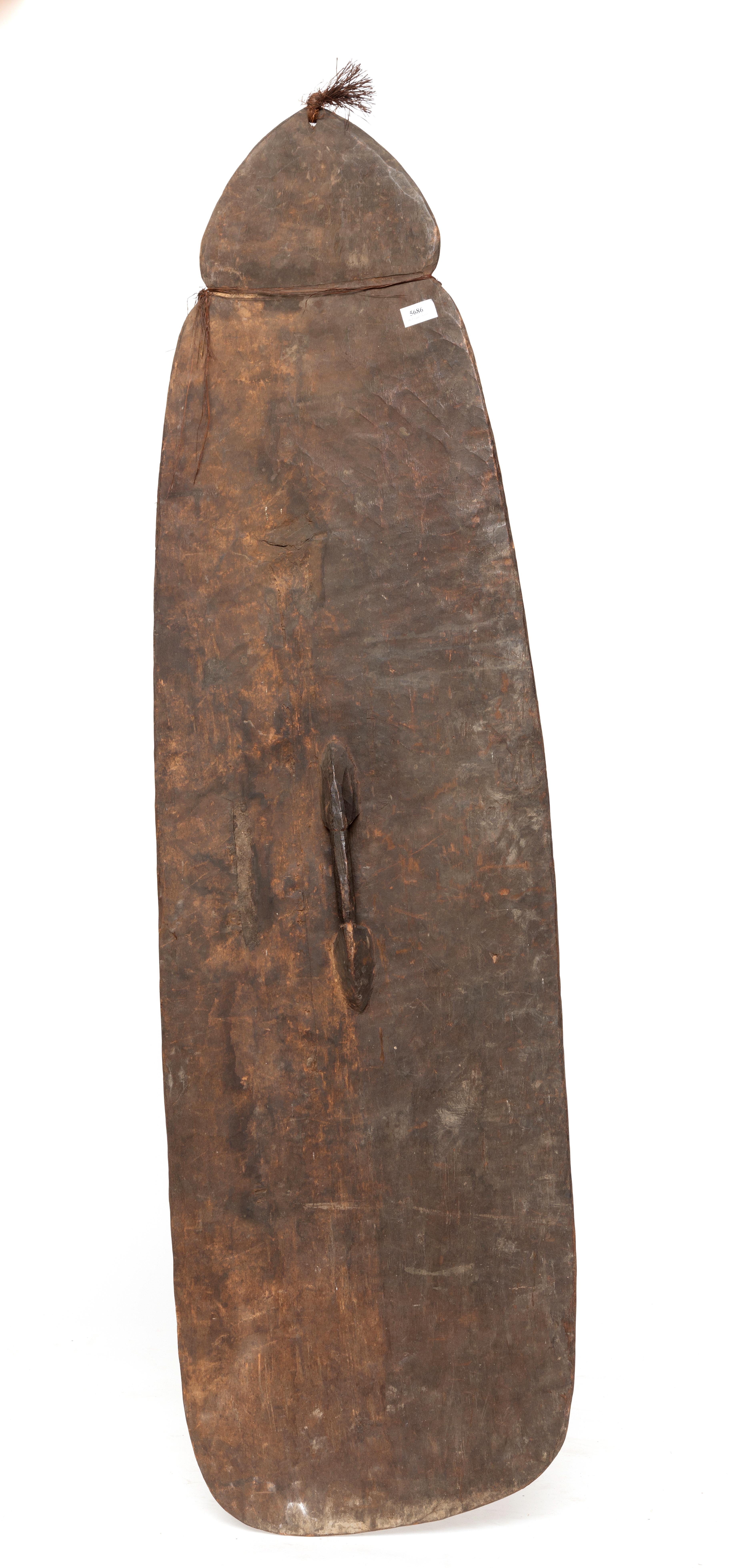 Papua, N.W. Asmat, war shield, - Bild 2 aus 2