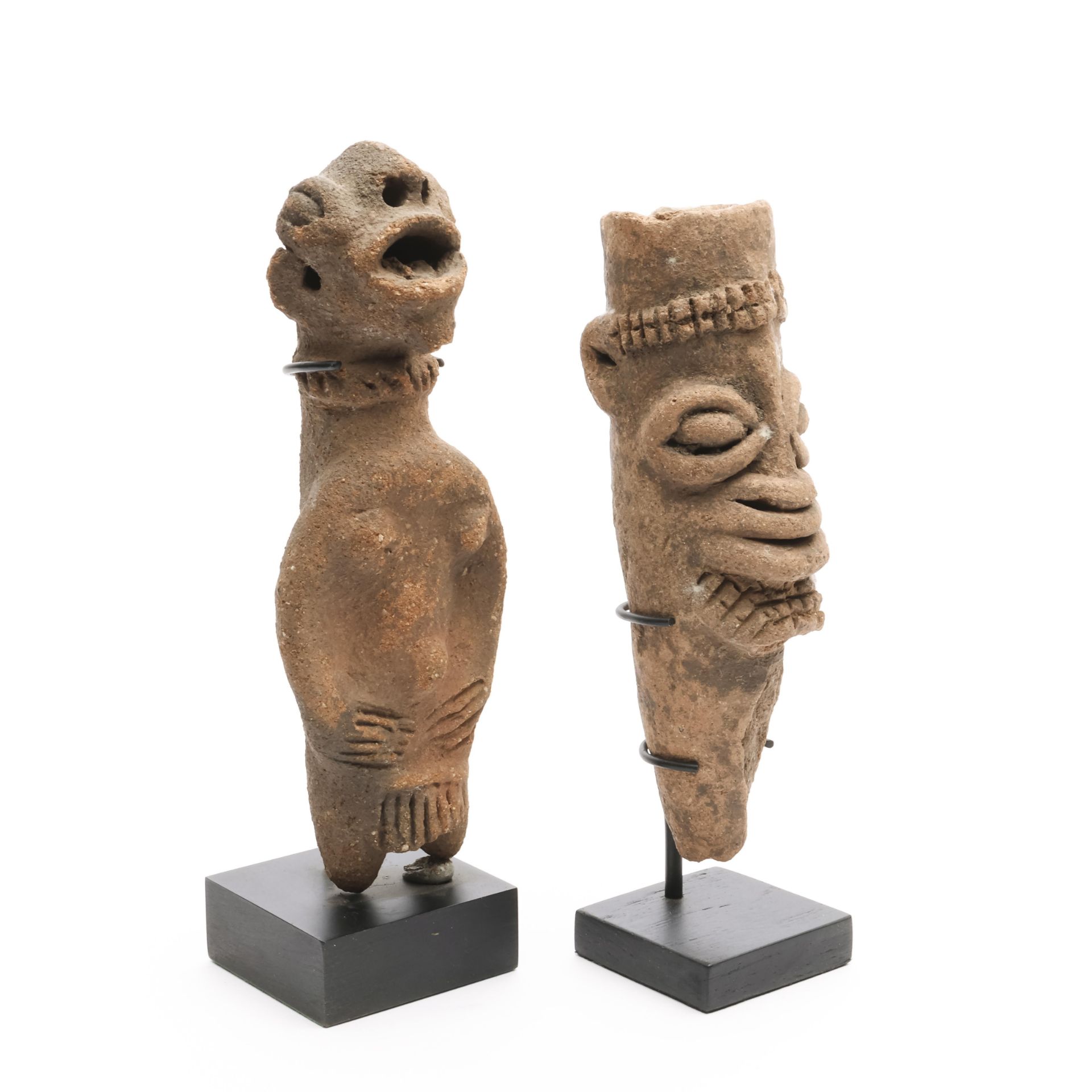 Ghana, Koma Bulsa, two terracotta figures, - Image 3 of 4