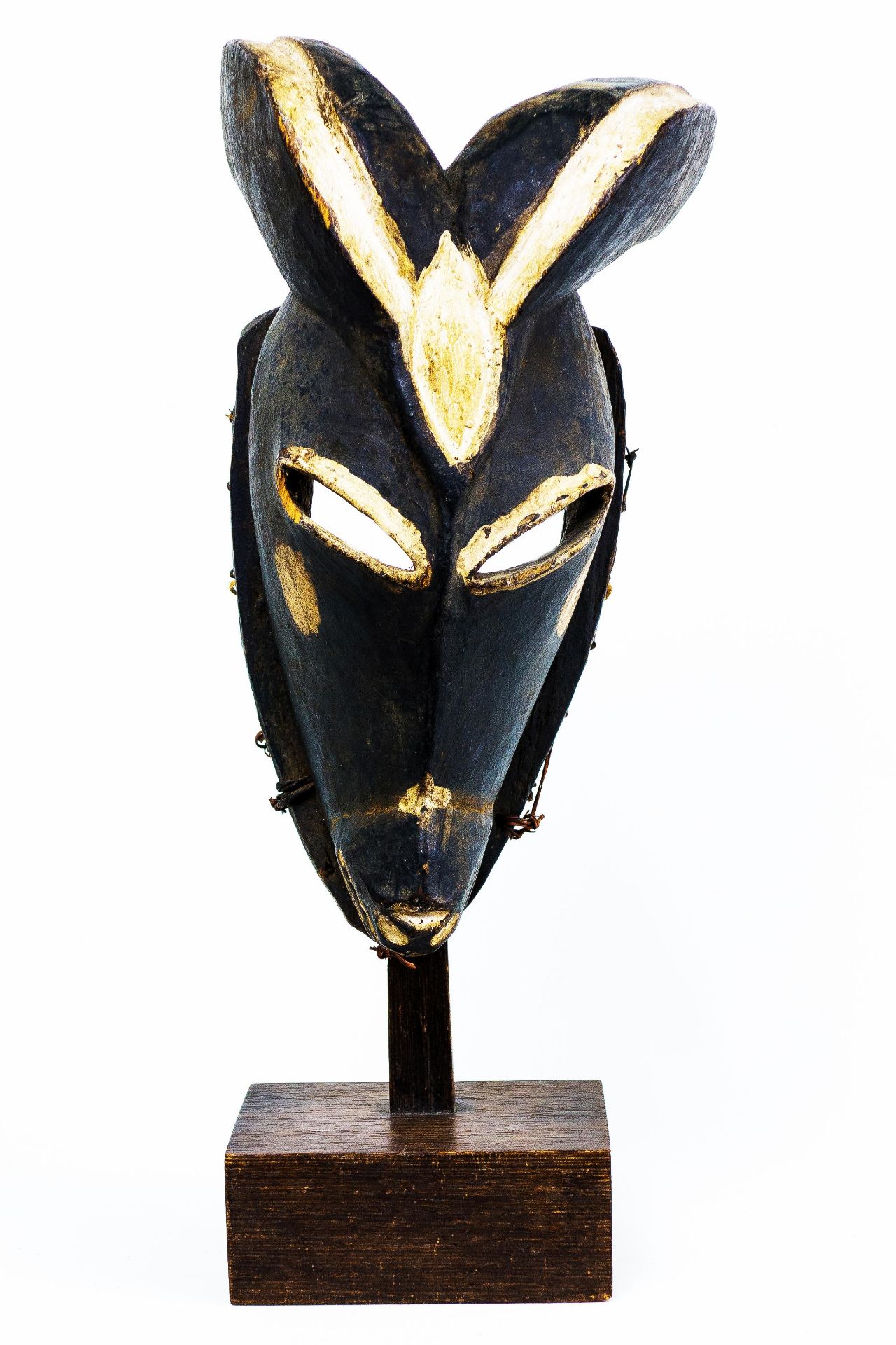 Nigeria, Ogoni, horned black animal mask, - Bild 5 aus 5