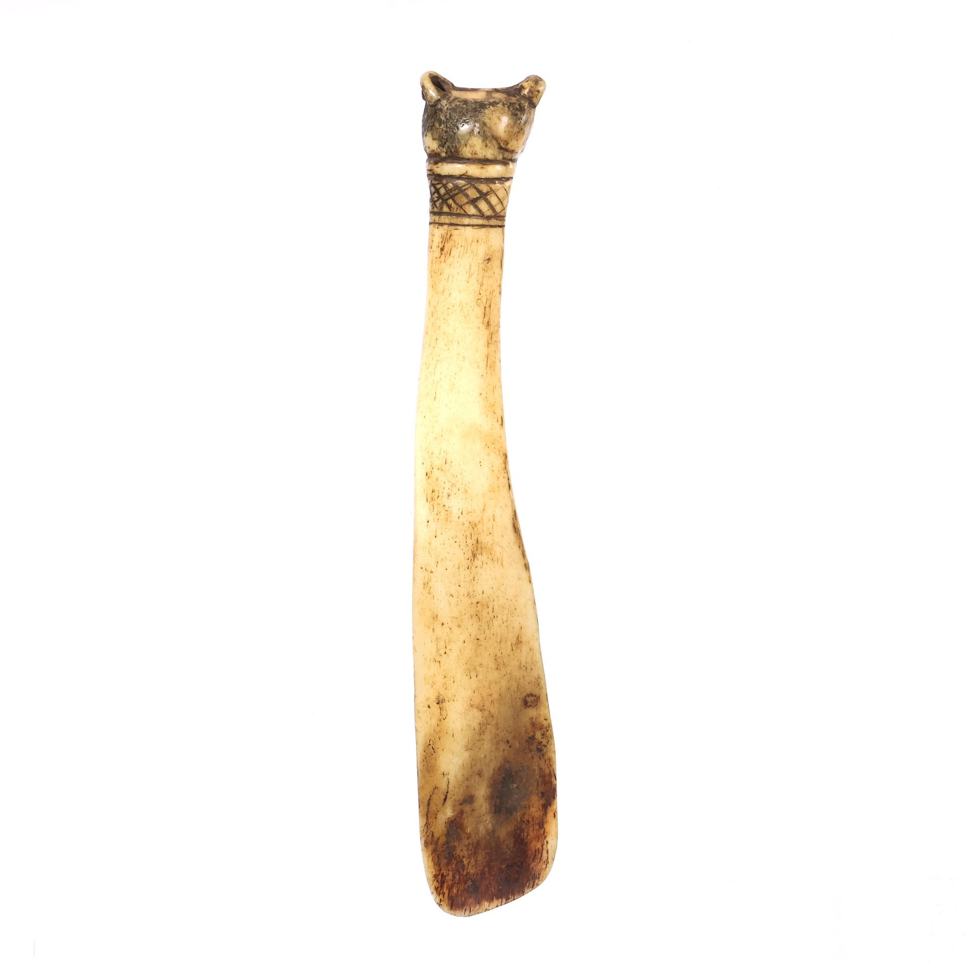 Papua New Guinea, Adzera, bone spatula, - Bild 3 aus 5