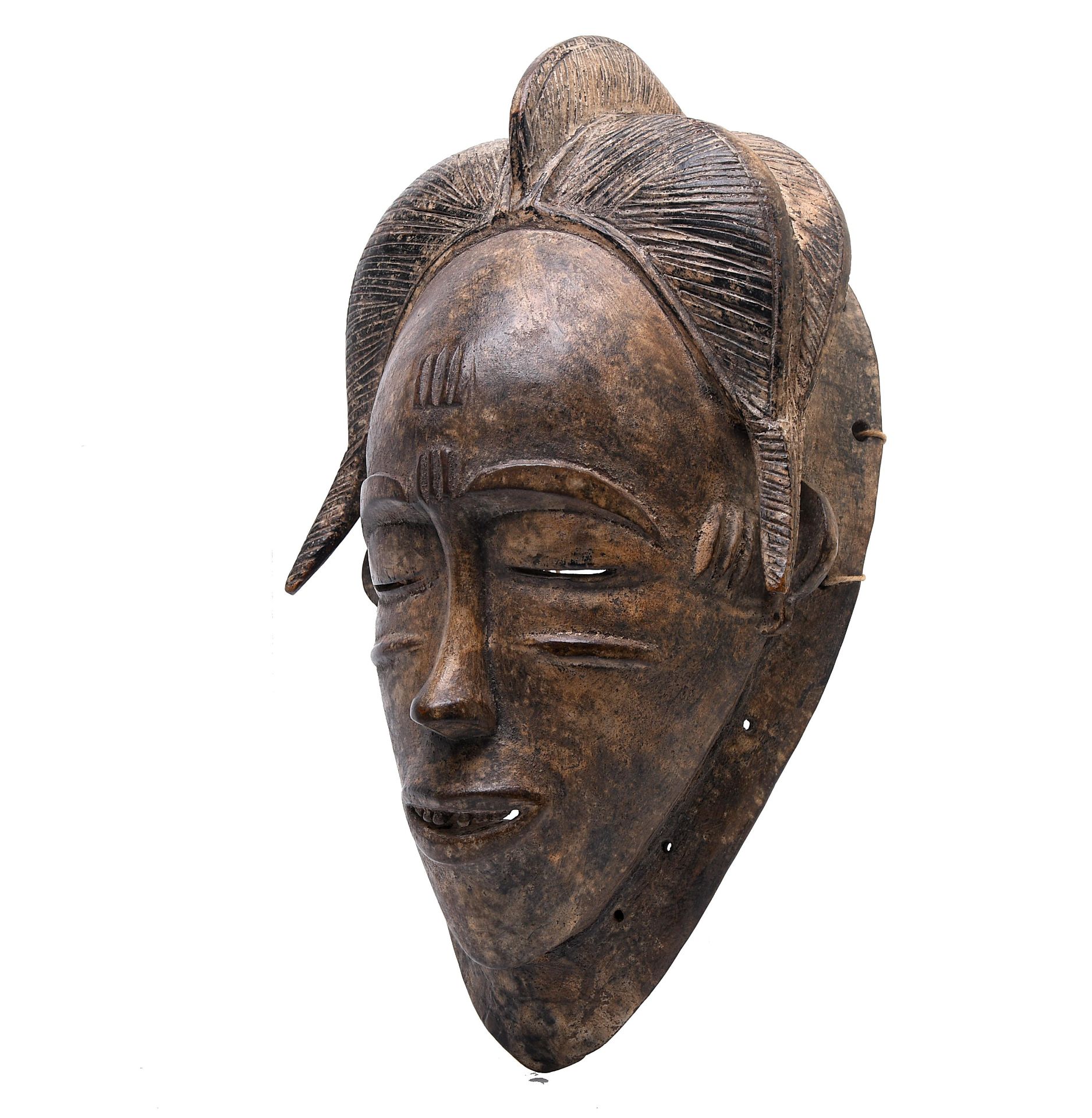 Ivory Coast, Baule, face mask. - Image 3 of 6
