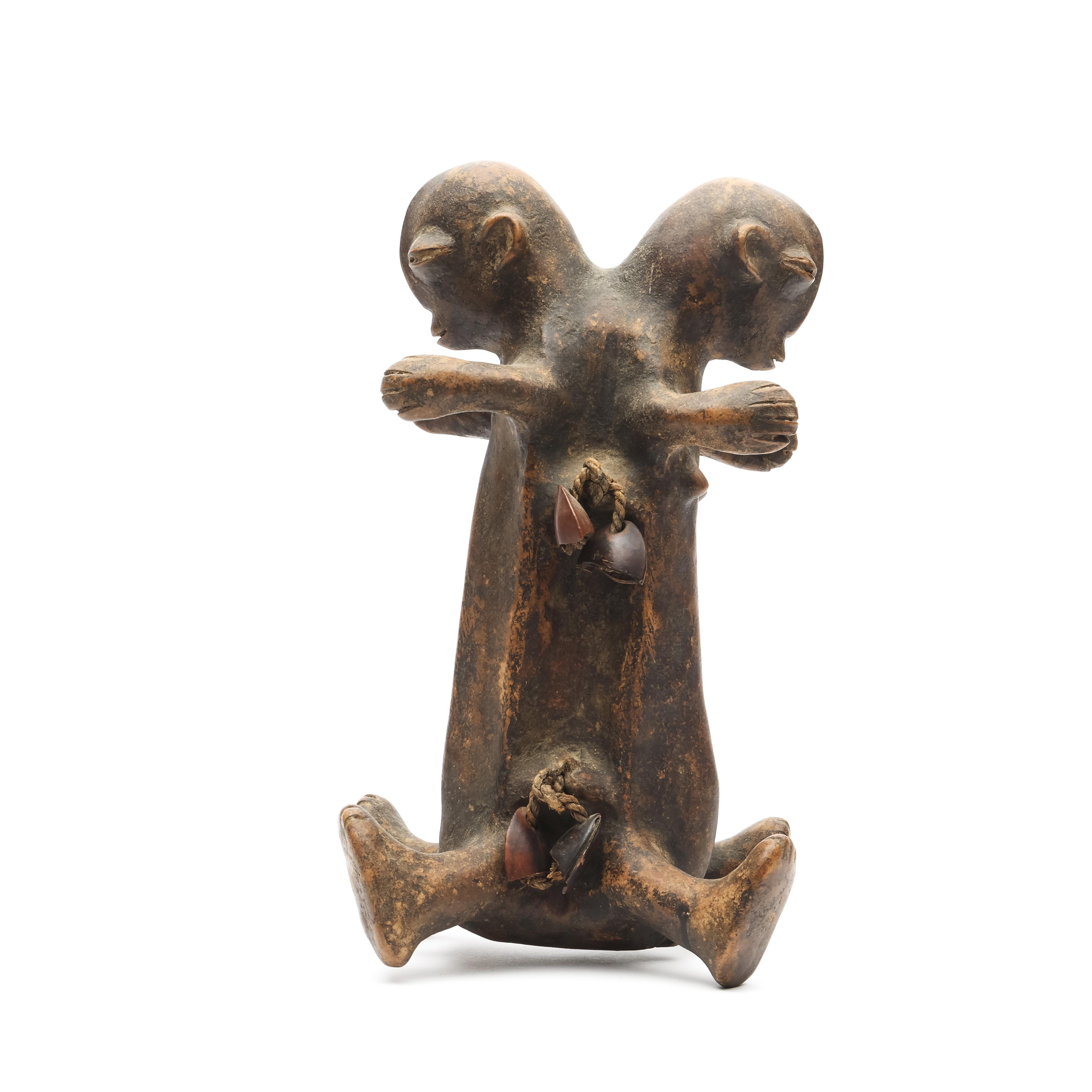 D.R. Congo, Pere, a ceramic double figure. - Image 3 of 6
