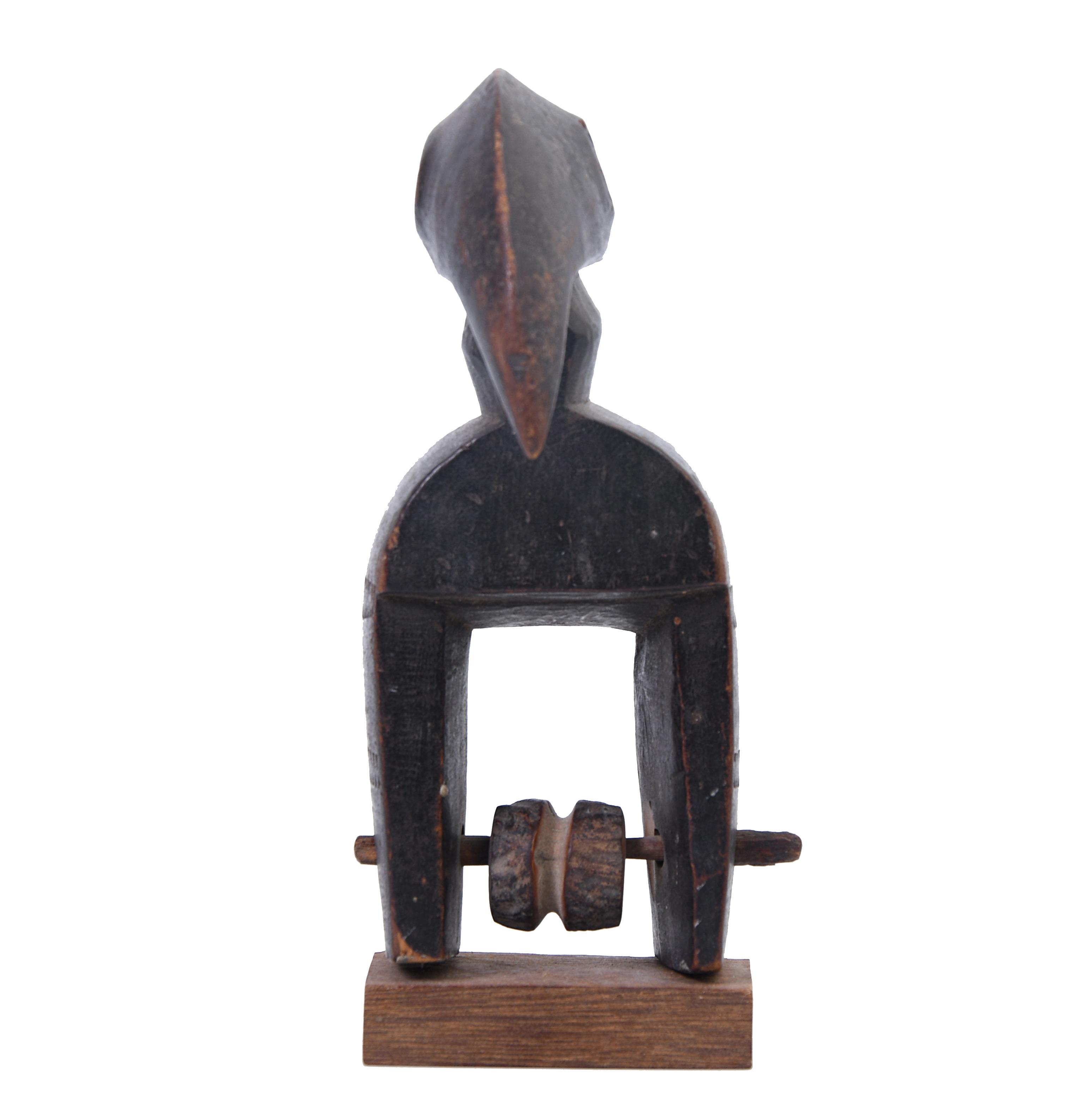 Ivory Coast, Senufo, a heddle pully - Image 2 of 4