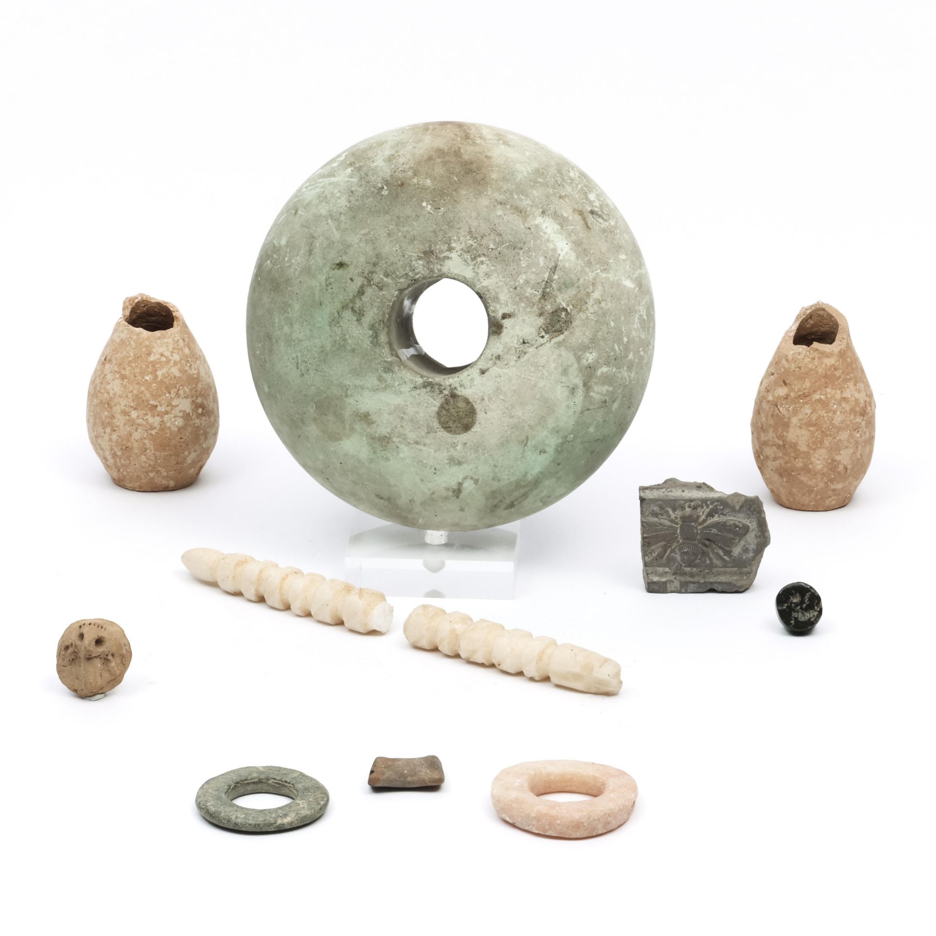 Ten Archeological objects;